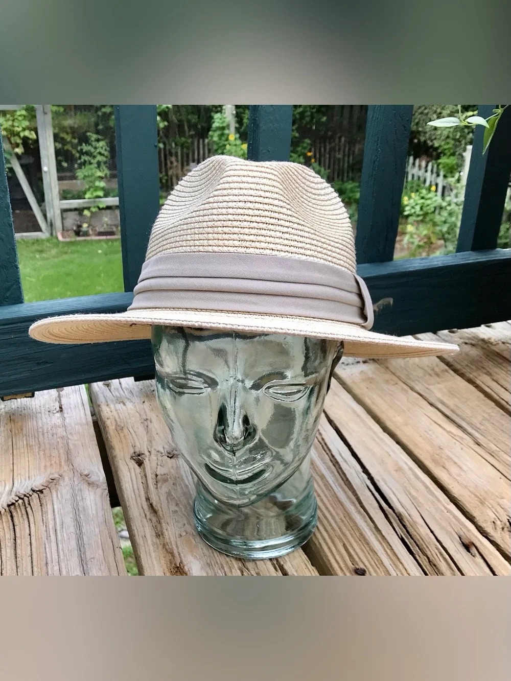 Mens Panama M Straw Hat Wide Brim Fedora Hat Head Accessory